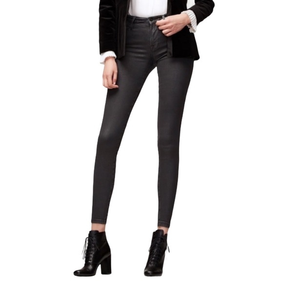 Frame Denim Denim - FRAME Le High Skinny Jeans In Stone Coated 26